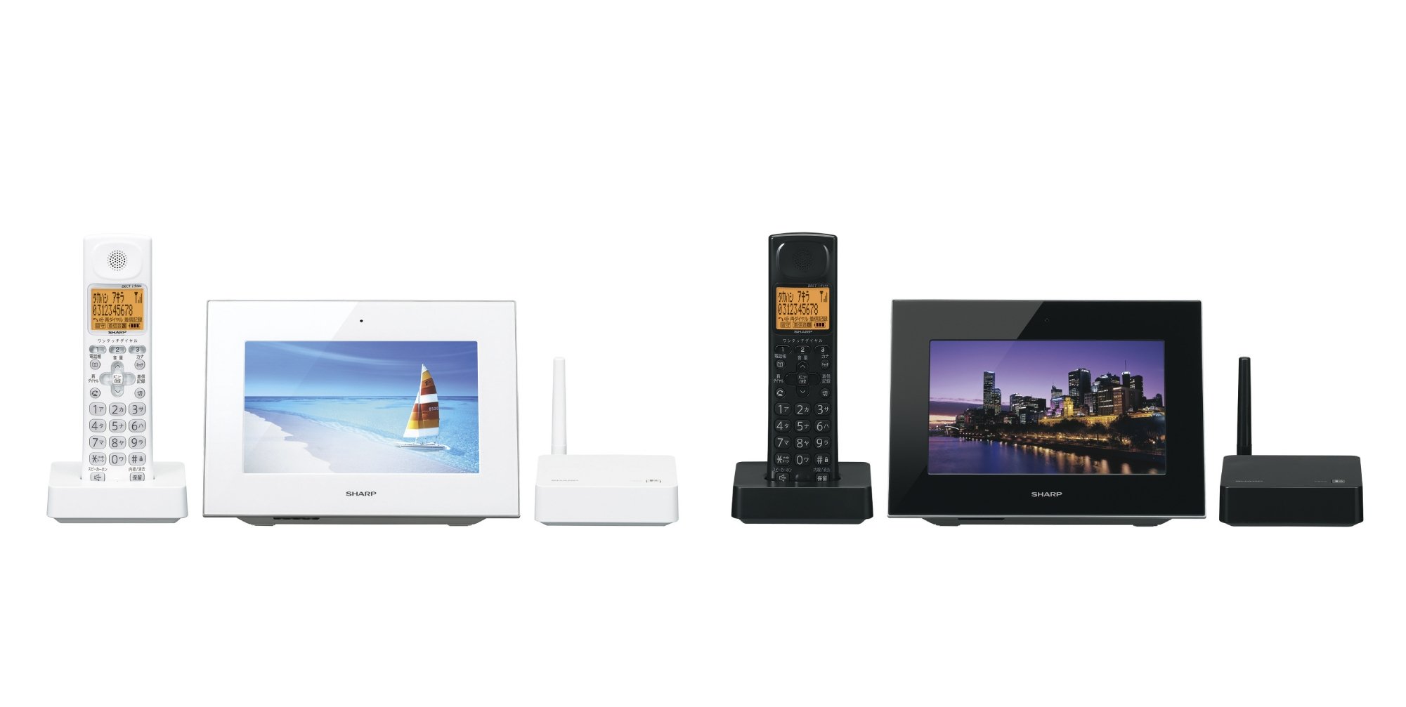 開封未使用品 シャープ JD-7C2CW ブラック インテリアホン 子機2台